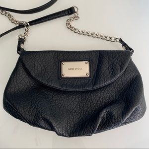 Black Leather Nine West Purse